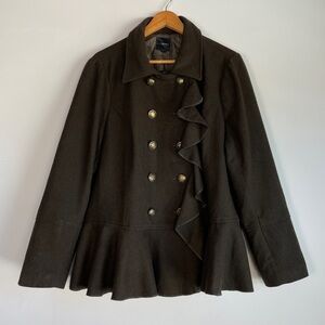 Lane Bryant Double-Breasted Army Jacket Wool Blend Size 18/20 NEW‎